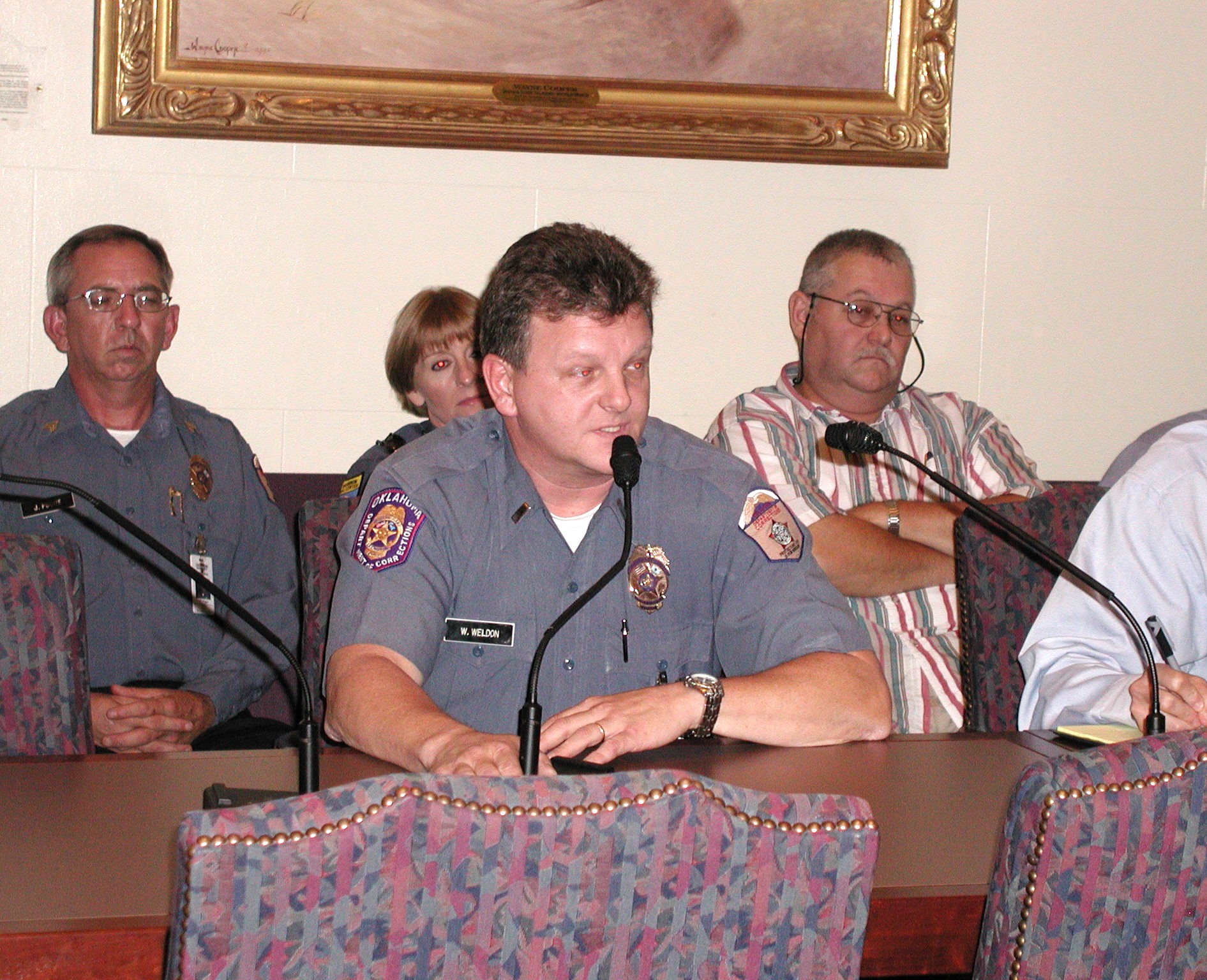 Lt. William Weldon from Joseph Harpe Correctional Facility testifies before the Senate Appropriations Subcommittee on Public Safety and Judiciary.