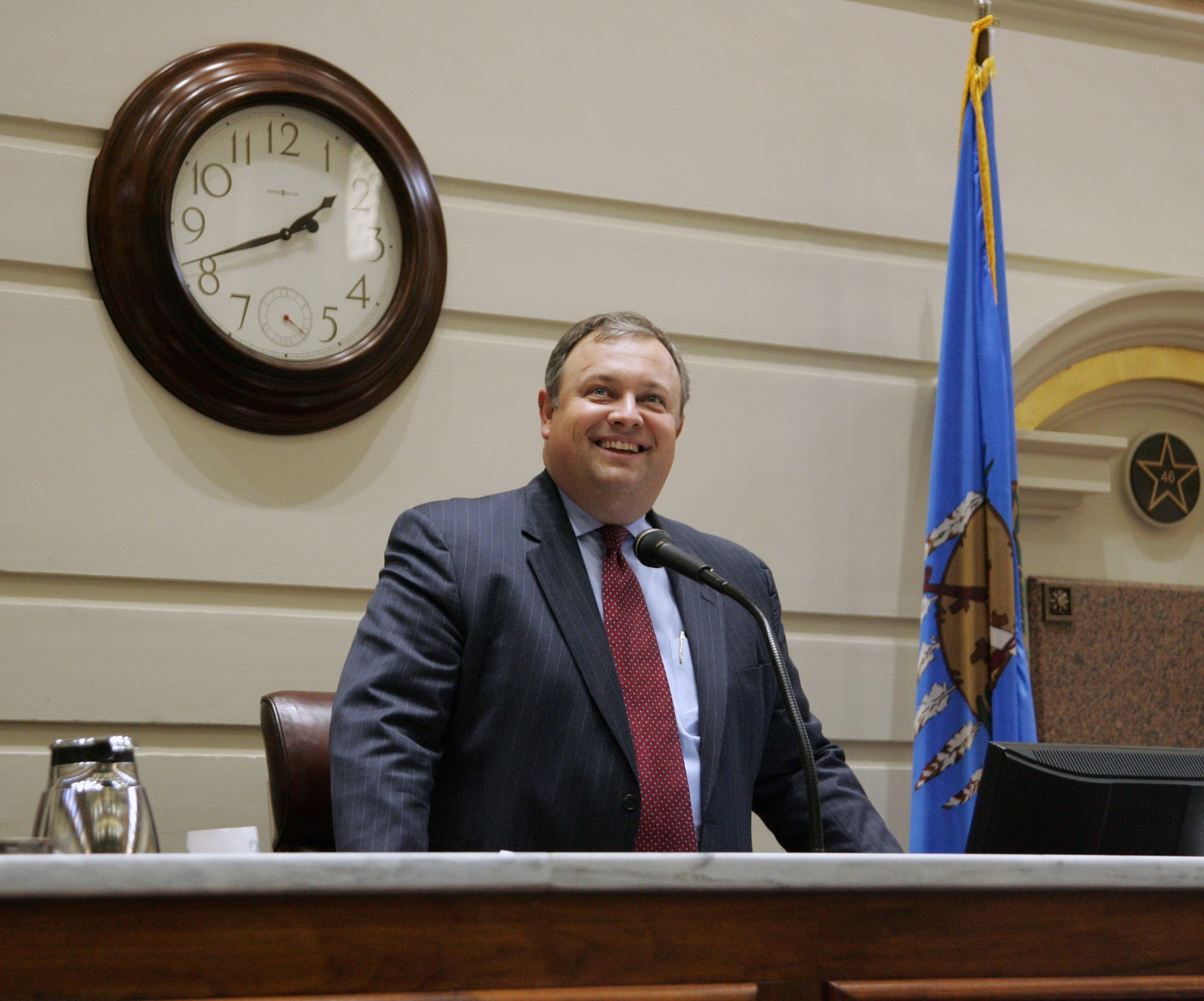 Senator Coffee presides as co-president Pro Tempore of the Senate.