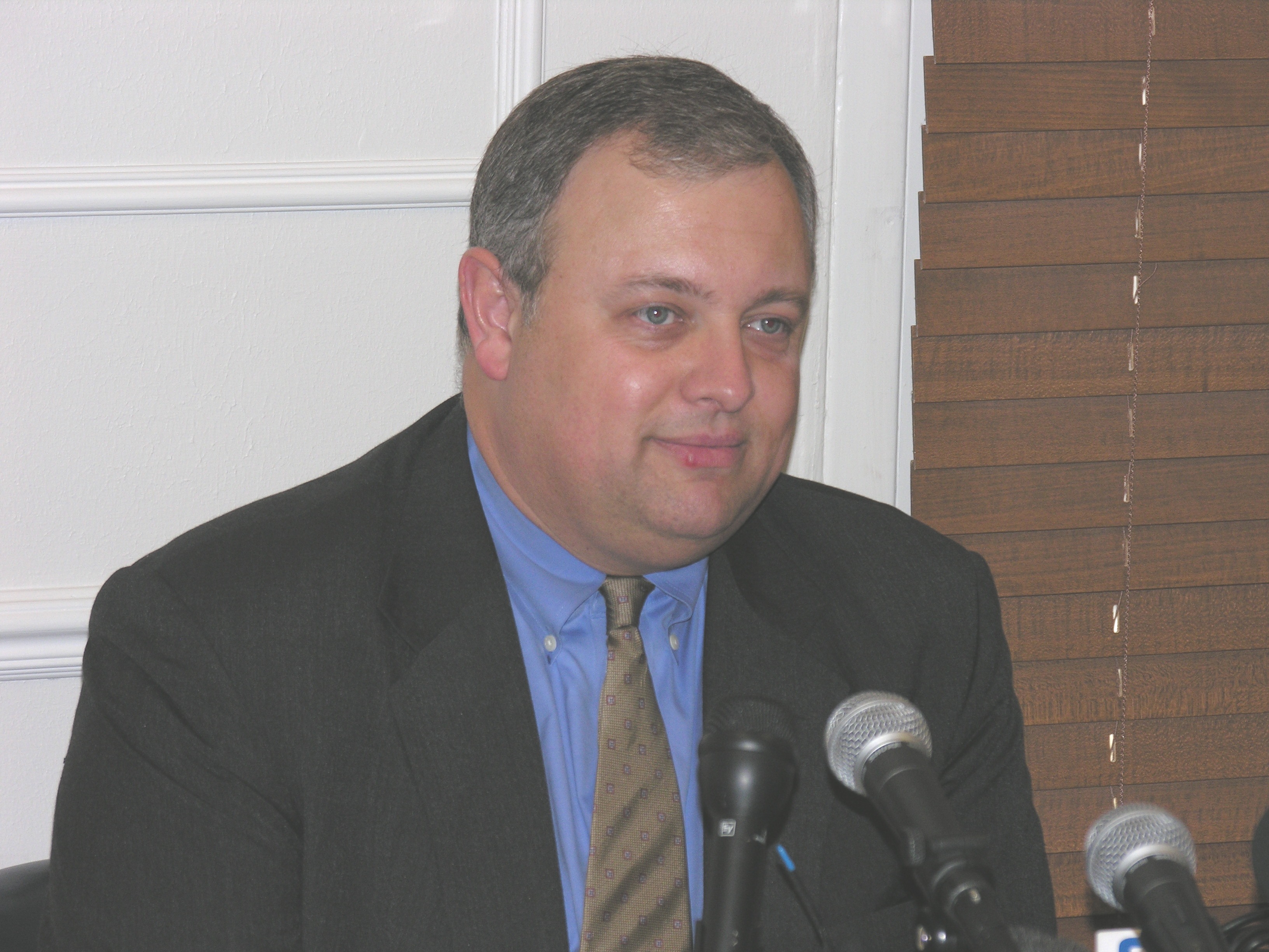 Senate Co-President Pro Tempore Glenn Coffee responds to Gov. Henry's State of the State address Monday at the Capitol.