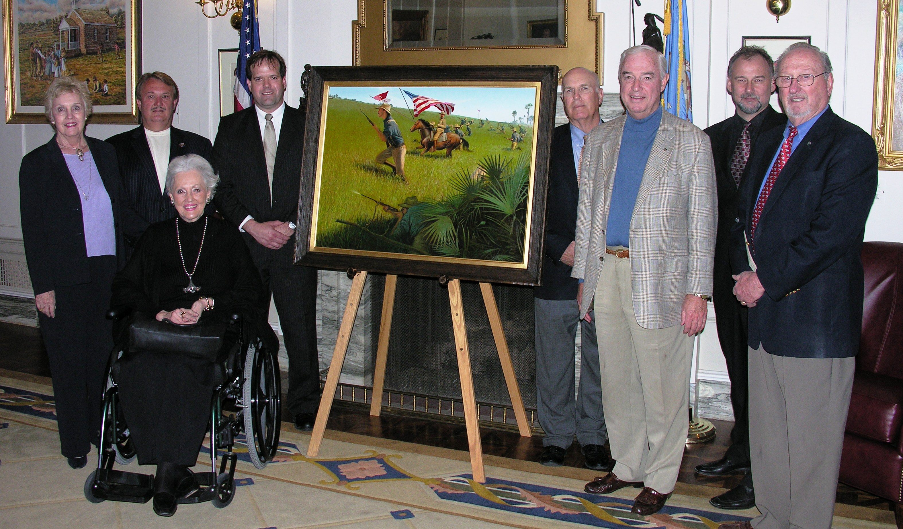 Frank Frantz painting dedication