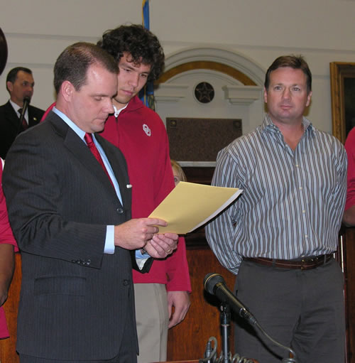 Sen. Lamb, Sam Bradford and Coach Stoops
