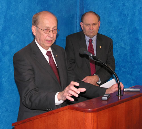 Sen. Jim Wilson and Rep. Jerry Ellis express concerns about protecting Oklahoma water.