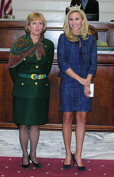 Sen. Susan Paddack and Miss Oklahoma 2009 Taylor Treat. 