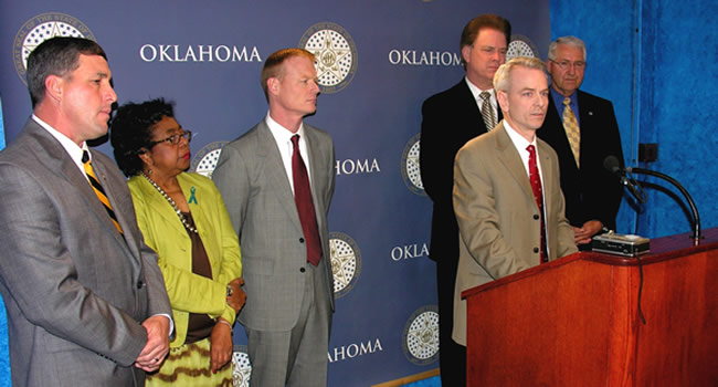 Sen. Steve Russell was joined by his fellow senators, both Republican and Democrat, to voice their concerns with the hard cap tort reform bill.