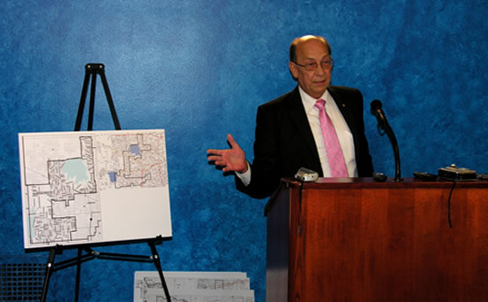 Sen. Jim Wilson announced Thursday that he is challenging the constitutionality of the Senate Redistricting Plan approved this session. 
