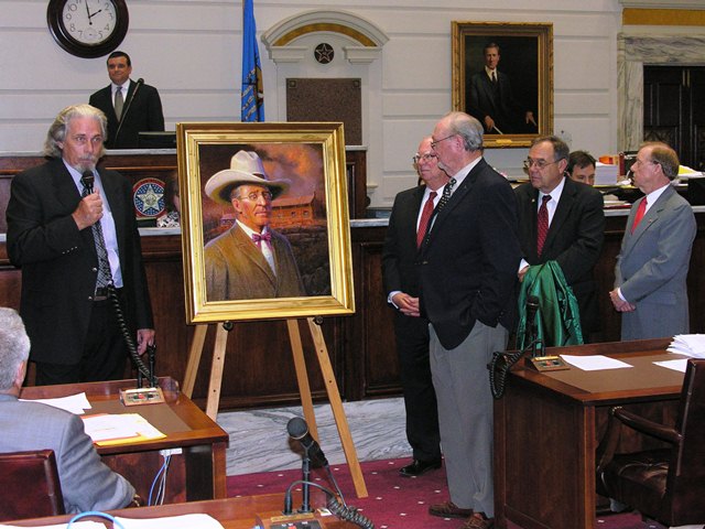Artist Wayne Cooper talks about his painting.