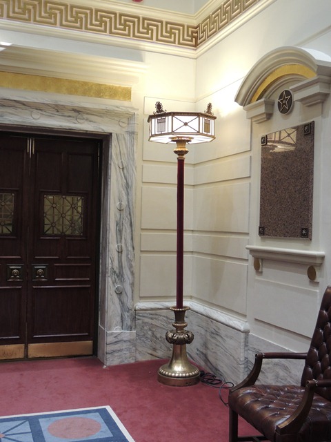 The restored antique lamp.