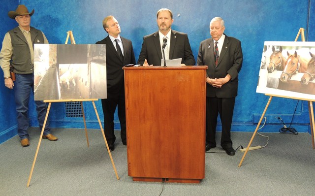 Lawmakers make last push to get bill heard allowing voters to block horse slaughter plants. 