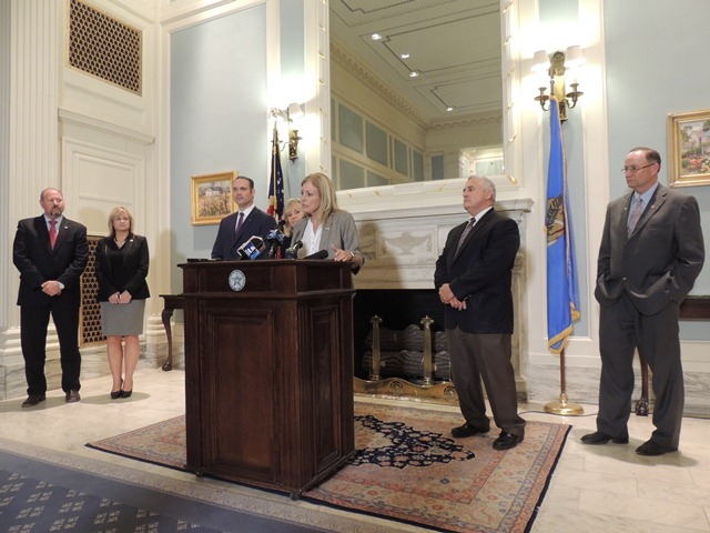 Senate Appropriations Chairwoman Kim David discusses revenue agreement.