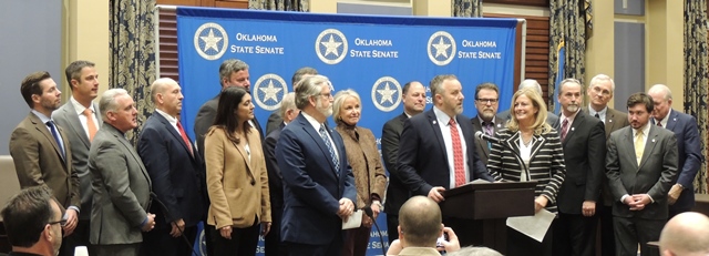 The Senate Republican Caucus unveils their agenda for the 2019 legislative session. 
